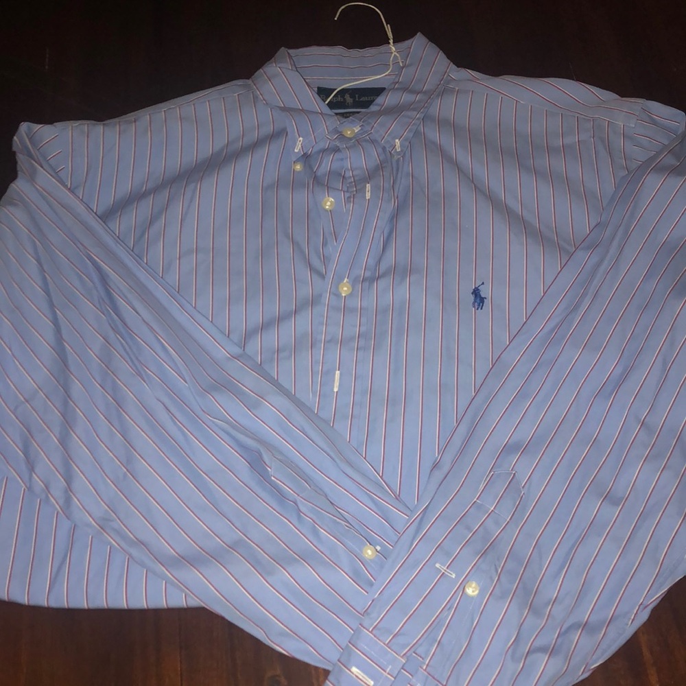 Blue  striped button down